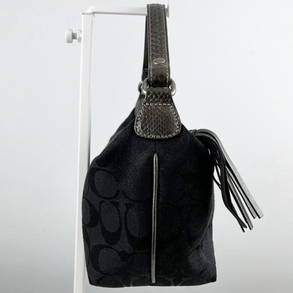 RARE Coach Snake Leather Exotics Luxury Collection Tassel Top Handle Bag - Picture 5 of 16